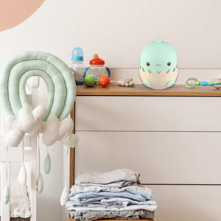 Oswietlenie-do-pokoju-dzieciecego - lampka nocna led dla dzieci baby dino niebieski prezent dla niemowlaka interblue 