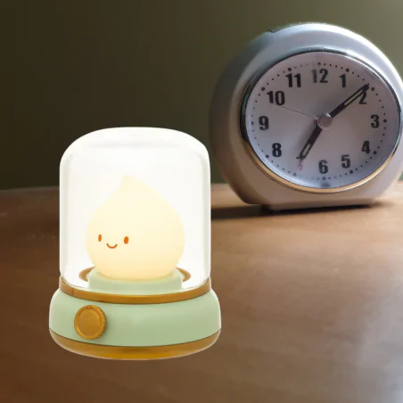 Lampki-nocne - lampka nocna led dla dzieci do zasypiania płomyczek  interblue 