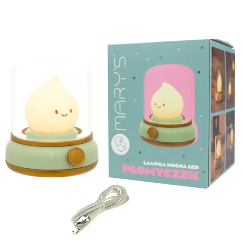 Lampki-nocne - lampka nocna led dla dzieci do zasypiania płomyczek  interblue firmy ECOLIGHT 