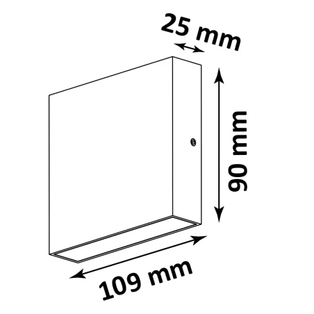Kinkiety-zewnetrzne - kinkiet elewacyjny led dwukierunkowy góra-dół czarny chicago 315656 polux 