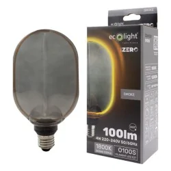 Zarowki-dekoracyjne - żarówka dekoracyjna ozdobna przydymiona e27 4w zero eco-light sz61038 