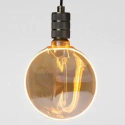 Zarowki-dekoracyjne - duża żarówka ozdobna filamentowa bursztynowa vintage 4w z gwintem e27 zero eco-light 