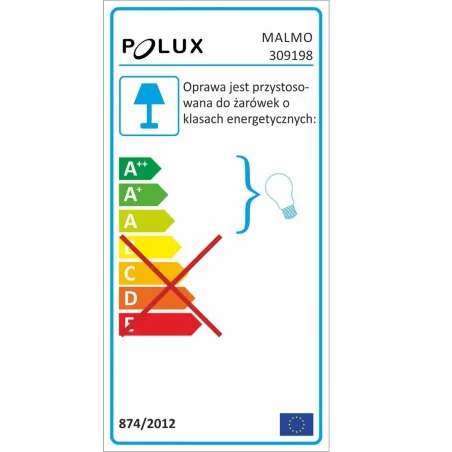 Lampy-ogrodowe-stojace - lampa ogrodowa malmo b480 1xe27 stojąca wys.48cm grafitowa ip44 polux 