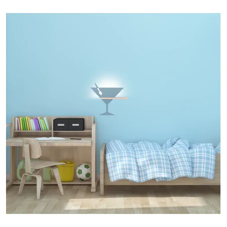 Kinkiety - kinkiet piccolo + drewniana półka 4w led 4000k iq kids 21-03560 candellux 