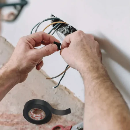 Tasmy-izolacyjne - taśma izolacyjna do kabli 19mmx20m czarna krążek f619222 emos 