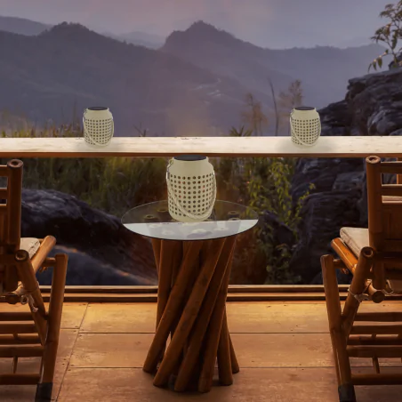 Lampy-solarne - lampa solarna ogrodowa na balkon do zawieszenia ralf ideus 