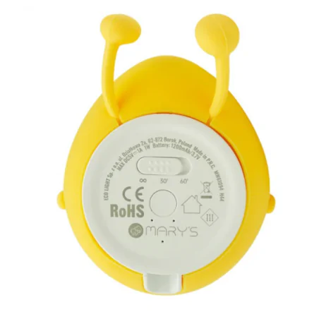 Oswietlenie-do-pokoju-dzieciecego - lampka nocna led banan ciepła do zasypiania silikonowa interblue 