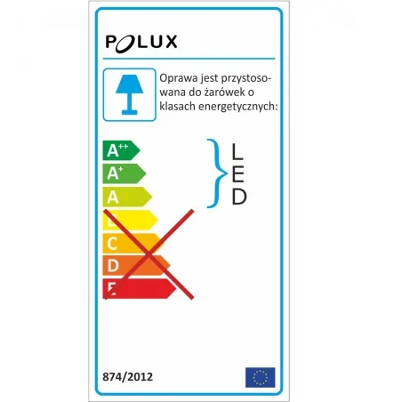 Lampy-ogrodowe-stojace - lampa zewnętrzna stojąca giza 78cm 1xe27 polux 