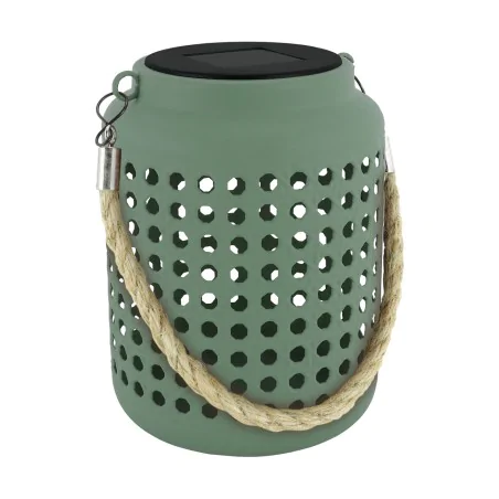 Lampy-solarne - lampka solarna ogrodowa na balkon do zawieszenia zielona ralf ideus 