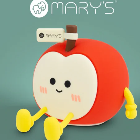 Oswietlenie-do-pokoju-dzieciecego - lampka dziecięca led jabłuszko czerwone do zasypiania bezprzewodowa interblue 