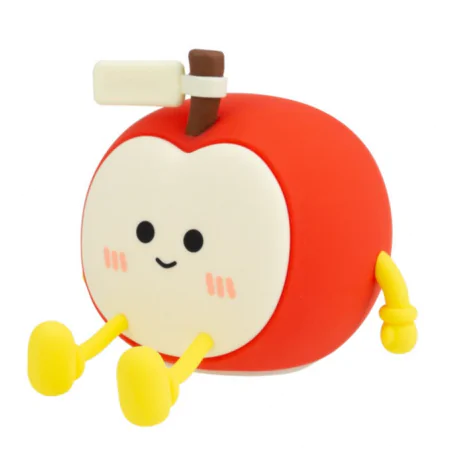 Oswietlenie-do-pokoju-dzieciecego - lampka dziecięca led jabłuszko czerwone do zasypiania bezprzewodowa interblue 