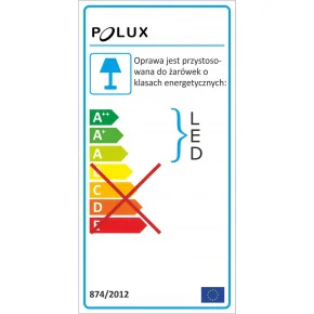 Lampy-ogrodowe-stojace - lampa zewnętrzna stojąca giza 44cm 1xe27 polux 