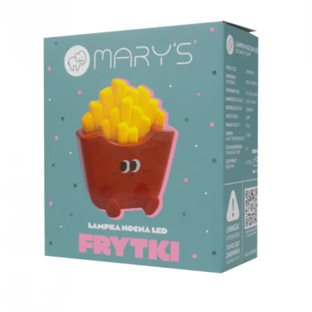 Oswietlenie-do-pokoju-dzieciecego - lampka nocna frytki dla dziecka bezprzewodowa zabawka led miękka interblue 