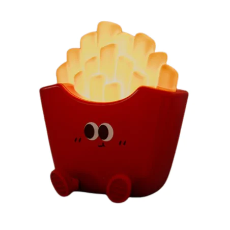 Oswietlenie-do-pokoju-dzieciecego - lampka nocna frytki dla dziecka bezprzewodowa zabawka led miękka interblue 