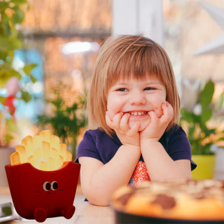 Oswietlenie-do-pokoju-dzieciecego - lampka nocna frytki dla dziecka bezprzewodowa zabawka led miękka interblue 