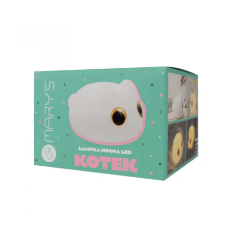 Oswietlenie-do-pokoju-dzieciecego - lampka w kształcie kotka dla dziewczynki na prezent do usypiania usb interblue 