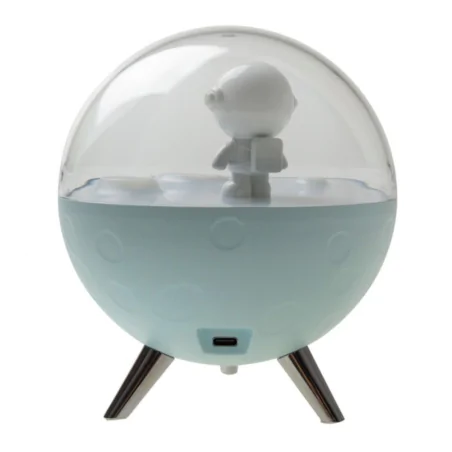 Oswietlenie-do-pokoju-dzieciecego - lampka dziecięca kosmos nocna led księżyc z astronautą kolorowe światło interblue 