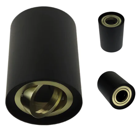 Oprawy-sufitowe - oprawa sufitowa tuba natynkowa czarno-złota hary c gu10 ideus 