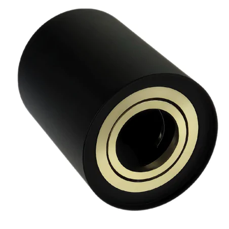 Oprawy-sufitowe - oprawa sufitowa tuba natynkowa czarno-złota hary c gu10 ideus 
