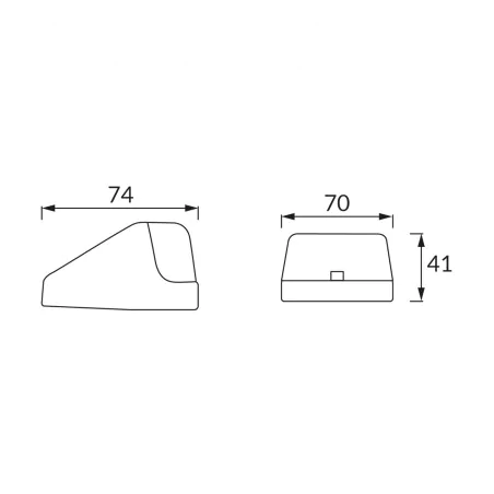 Kinkiety-ogrodowe - kinkiet solarny lampa ścienna zewnętrzna led czarna flo 04571 ideus 