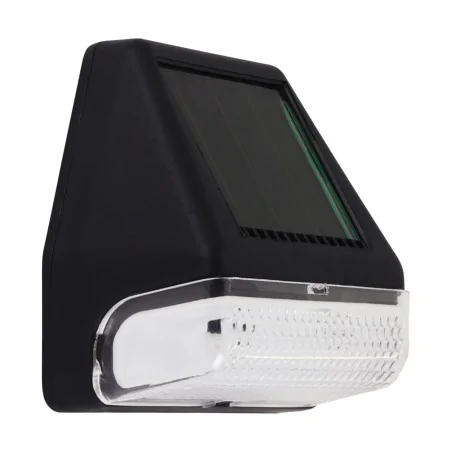 Kinkiety-ogrodowe - kinkiet solarny lampa ścienna zewnętrzna led czarna flo 04571 ideus 