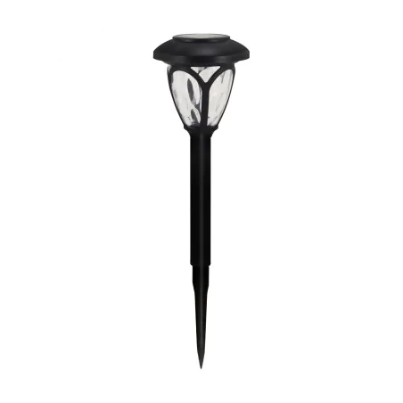 Lampy-solarne - lampka solarna do ogrodu led wbijana w grunt czarna bert led 04569 ideus 