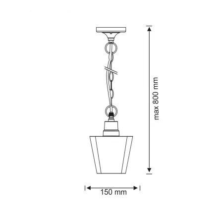 Lampy-ogrodowe-wiszace - lampa zewnętrzna giza wisząca 1xe27 polux 