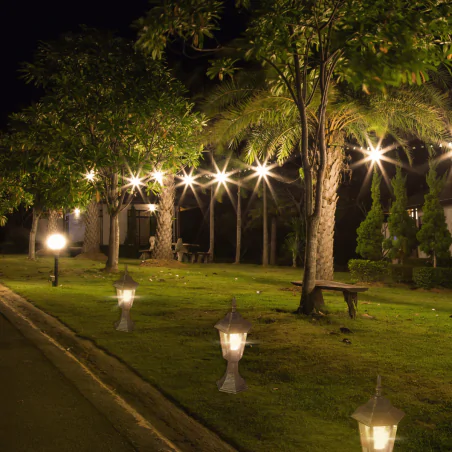 Lampy-ogrodowe-stojace - lampka do ogrodu stojąca patynowa niska 42cm liguria 201973 polux 