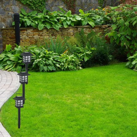 Lampy-solarne - lampka solarna latarenka do ogrodu led wbijana w grunt dona 04604 ideus 