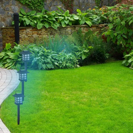 Lampy-solarne - lampka solarna latarenka do ogrodu led wbijana w grunt dona 04604 ideus 