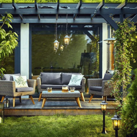 Lampy-ogrodowe-wiszace - lampa ogrodowa wisząca w stylu retro patynowa liguria 202178 polux 