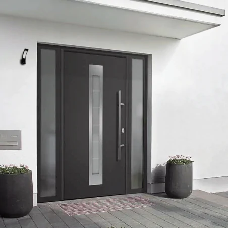 Kinkiety-ogrodowe - kinkiet led ogrodowy o mocy 10w czarny z neutralnym światłem piryt orno 