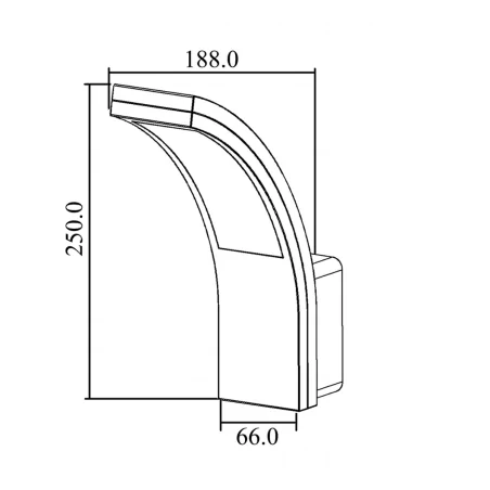 Kinkiety-ogrodowe - kinkiet led ogrodowy o mocy 10w czarny z neutralnym światłem piryt orno 