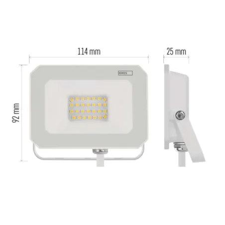 Naswietlacze-led-20w - naświetlacz led 20w w białej obudowie neutralny simpo zs2223w emos 