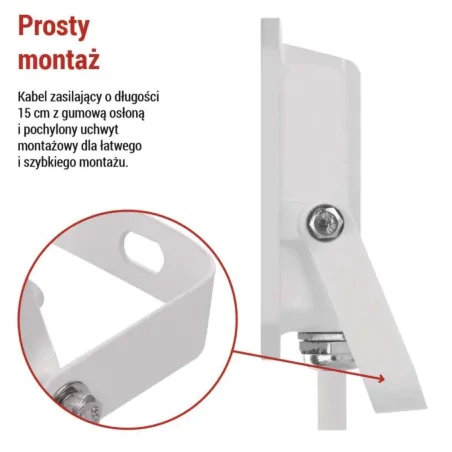 Naswietlacze-led-20w - naświetlacz led 20w w białej obudowie neutralny simpo zs2223w emos 