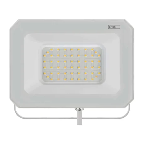 Naswietlacze-led-50w-i-wiecej - lampa zewnętrzna przed dom naświetlacz led 50w w białej obudowie neutralny simpo zs2243w  emos 
