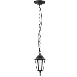 Lampy-ogrodowe-wiszace - lampa ogrodowa wisząca do altanki w stylu angielskim czarna liguria 202161 polux 