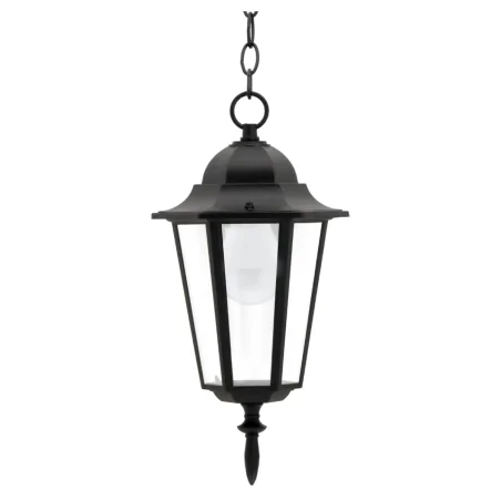 Lampy-ogrodowe-wiszace - lampa ogrodowa wisząca do altanki w stylu angielskim czarna liguria 202161 polux 