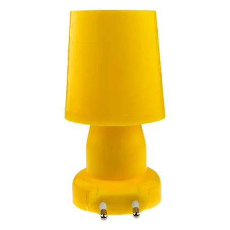 Lampki-do-kontaktu - lampka nocna do gniazdka żółta z włącznikiem ml-1 rum-lux 