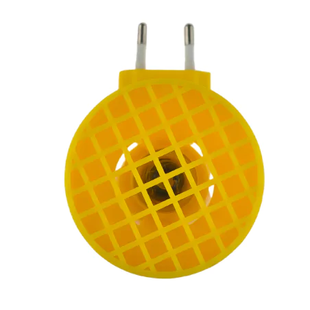 Lampki-do-kontaktu - lampka nocna do gniazdka żółta z włącznikiem ml-1 rum-lux 