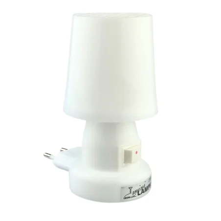 Lampki-do-kontaktu - lampka nocna do kontaktu biała z włącznikiem ml-1 rum-lux 