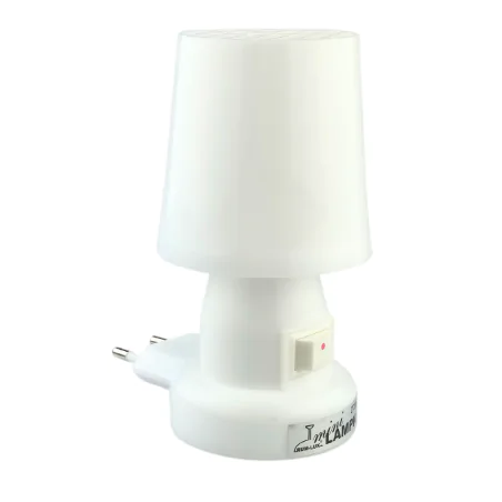 Lampki-do-kontaktu - lampka nocna do kontaktu biała z włącznikiem ml-1 rum-lux 