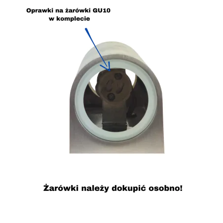 Kinkiety-ogrodowe - kinkiet ogrodowy elewacyjny owalny góra/dół satynowy szczotkowany boston 304599 polux 