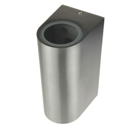 Kinkiety-ogrodowe - kinkiet ogrodowy elewacyjny owalny góra/dół satynowy szczotkowany boston 304599 polux 