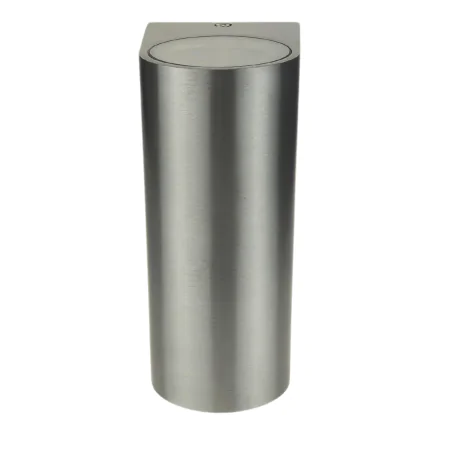 Kinkiety-ogrodowe - kinkiet ogrodowy elewacyjny owalny góra/dół satynowy szczotkowany boston 304599 polux 