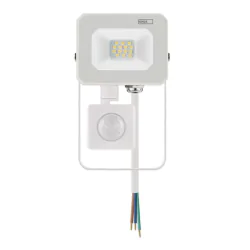 Naswietlacze-z-czujnikiem-ruchu - biały reflektor led przed dom z czujnikiem ruchu i zmierzchu simpo zs2313w emos 