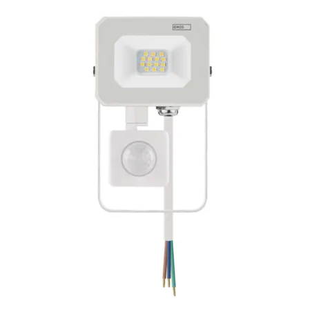 Naswietlacze-z-czujnikiem-ruchu - biały reflektor led przed dom z czujnikiem ruchu i zmierzchu simpo zs2313w emos 