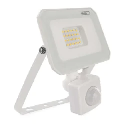 Naswietlacze-z-czujnikiem-ruchu - naświetlacz led w białej obudowie z czujnikiem ruchu i zmierzchu 20w simpo zs2323w emos 