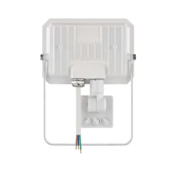 Naswietlacze-z-czujnikiem-ruchu - naświetlacz led w białej obudowie z czujnikiem ruchu i zmierzchu 20w simpo zs2323w emos 