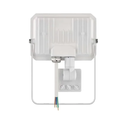 Naswietlacze-z-czujnikiem-ruchu - naświetlacz led w białej obudowie z czujnikiem ruchu i zmierzchu 20w simpo zs2323w emos 